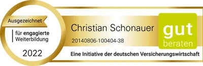 Gut beraten 2022: Christian Schonauer — ausgezeichnet für engagierte Weiterbildung